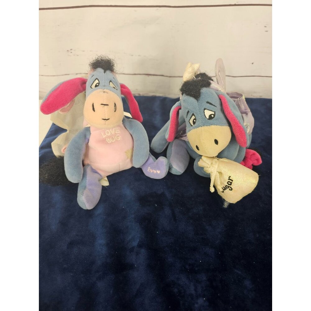 Disney Eeyore Love Bug &‎ Hugger Plush Dolls Set